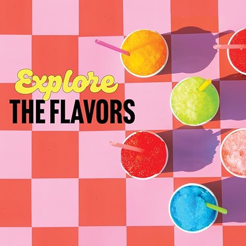 Hawaiian Shaved Ice Lemon-Lime Syrup - Nut Soy Dairy Free - Flavor Fluffy & Crunchy Snow Cones - Shelf Stable - Makes 8 Servings - 16 ounces