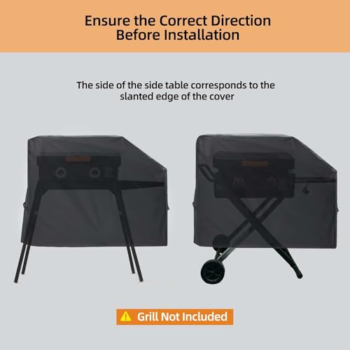 NOELIFE Grill Cover for Blackstone 22 inch 17 inch Griddle with Hood and Stand, Waterproof Griddle Cover Windproof and UV Resistant Outdoor BBQ Grilling Cover (Cover Only)