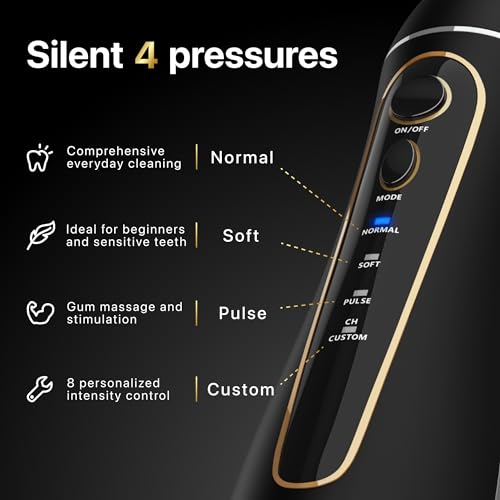 Oralfree Water Dental flosser Teeth Pick - Braces Cordless Oral Irrigator Portable Rechargeable Travel Irrigation Cleaner IPX7 Waterproof Electric Professional Flossing Teeth Cleaning for Home