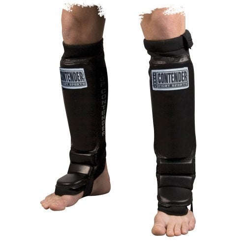 Contender Fight Sports Grappling MMA Shin Guards, Youth Medium, Black