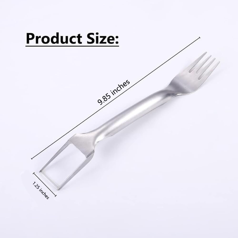 2 in 1 Fruit Cutter and Fork, 2025 New Stainless Steel Watermelon Fork Slicer Cutter, Summer Watermelon Cutter Slicer Tool Home Kitchen Gadgets (1)