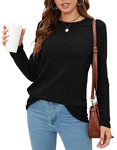SimpleFun White Sweaters for Women Dressy Casual Lightweight Jersey Tops Fashion Winter Outfit (White,M)