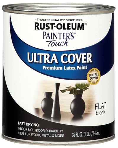Rust-Oleum 267334 Painter's Touch Latex Paint, Quart, Satin Hunt Club Green, 1 Quarts (Pack of 1)