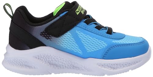 Skechers Boy's Meteor-Lights-KRENDO Sneaker, Red/Black, 5 Toddler