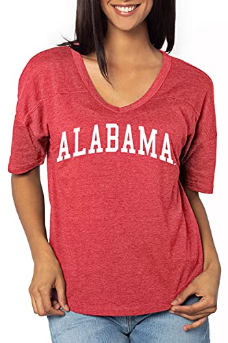 Chicka-d Women's Standard V-Happy Jersey, Red, Medium