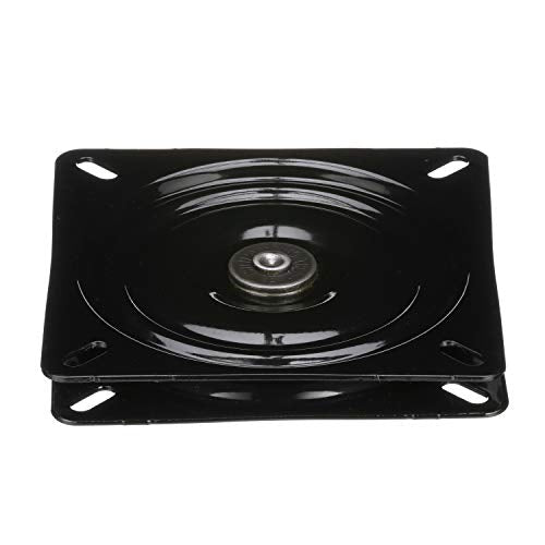 Attwood 17720 Seat Swivel, for Boat Seat, 6 ¼ Inches, 0-Degrees Tilt, Aluminum, Black Power Coated