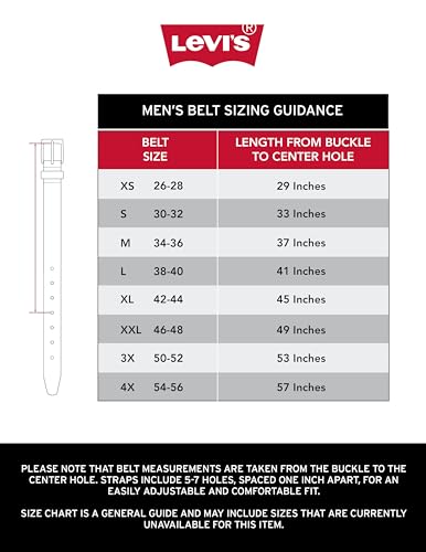 Levi's Men's Two-in-One Reversible Belt, Dark Tan/Black, Small (30-32)