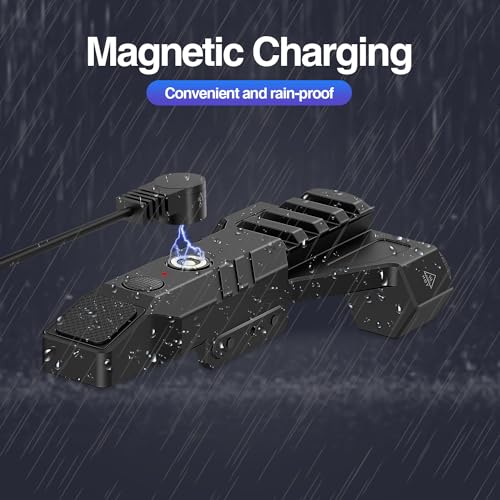 DARKFANG 1450 Lumen Tactical Flashlight Low Profile Design Rechargeable Weapon Light for Picatinny Rail