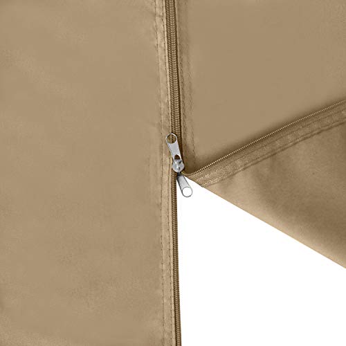ABCCANOPY Gazebo Replacement Curtain 10'x12' - Universal Privacy Side Wall for Outdoor Gazebo, 1 Panel Only (Beige)