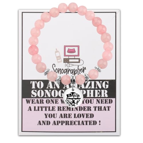 LQRI Sonographer Bracelet X-Ray Tech Gift Radiology Technologist Jewelry Radiographer Gift Ultrasound tech Gift (Sonographer)