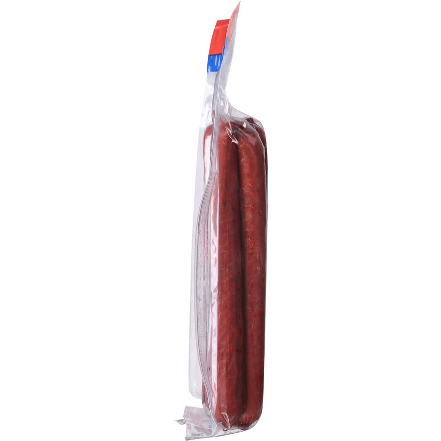 Old Wisconsin Hot & Spicy Twisted Link Sausage Snack Sticks, 14oz Resealable Package, Naturally Smoked, Ready to Eat, High Protein, Low Carb, Keto, Gluten Free