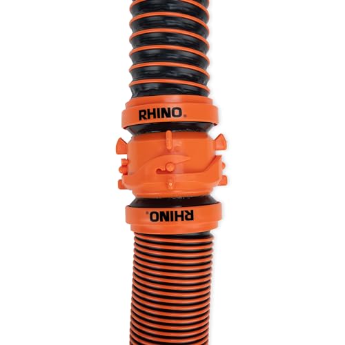 Camco RhinoEXTREME 20' RV Sewer Hose Kit – Premium Sewer Kit — Pre-Assembled & Ready-to-Use — Includes 4-in-1 Dump Station Adapter & Storage Caps — Crush & Abrasion Resistant (21012)
