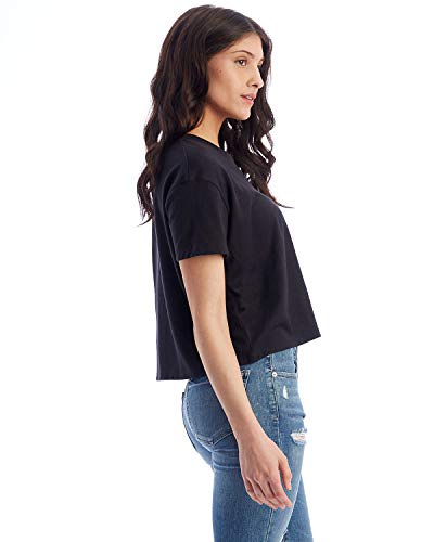 Alternative womens Eco Go-to Headliner Cropped Tee T Shirt, Black, X-Small US