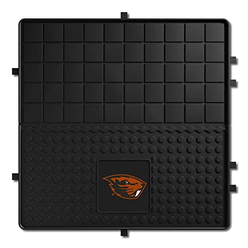 FANMATS NCAA Oregon State University Beavers Vinyl 2-Pack Utility Mats , Black, 14"x17"