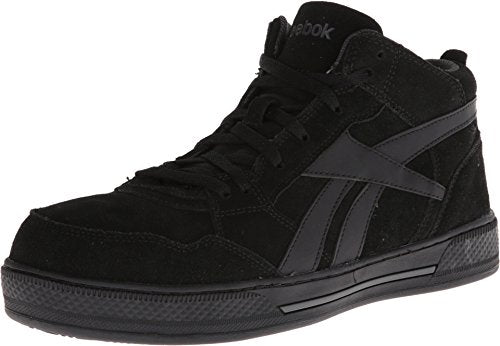 Reebok Work Men's Dayod Safety Toe Skateboard Work Shoe, Black, 8.5 M US