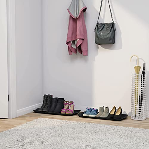 Matace 1 Pack Rubber Small Boot Tray for Entryway,Boot Mat,Shoe Tray,Shoe Mat for Indoor and Outdoor Use, 27.95"x 15.74" (Pack of 1)