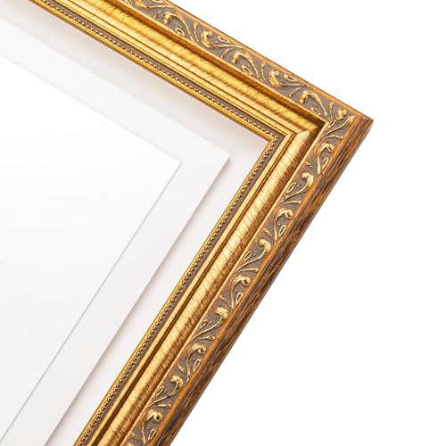 14x24 Frame Black Frame Wood Picture Frame - UV Resistant Acrylic Protective Front, Acid-Free Foam Board Backing, & Hanging Hardware Included