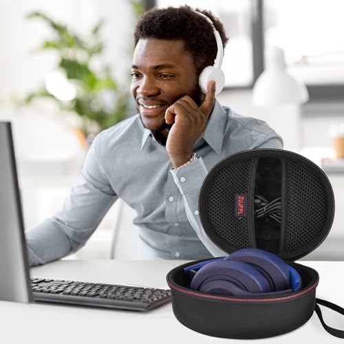 EVA Hard Case for Beats Solo3/Solo2 /Beats Studio Pro Wireless On-Ear Headphones,Premium Travel Protective Carrying Storage Bag(Black)