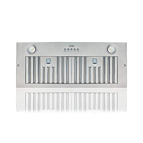 KOBE Range Hoods INX2930SQBF-500-1 Built-In/Insert Range Hood, 30", Stainless Steel