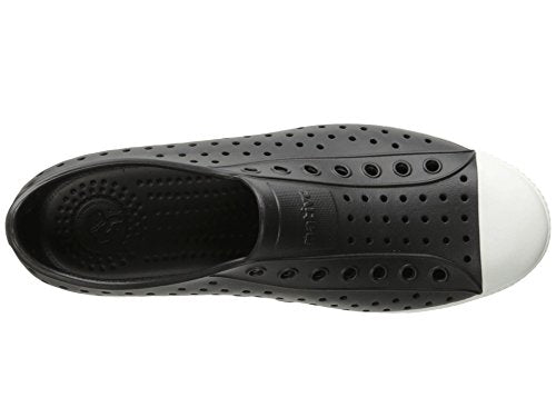 Native Shoes, Jefferson, Lightweight Sneaker for Adults, Jiffy Black/Shell White, 11 M US Women/9 M US Men