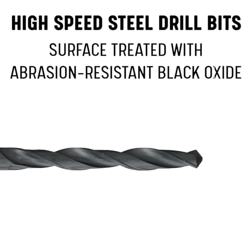 Drill America #12 x 6" High Speed Steel Aircraft Extension Drill Bit (Pack of 12), DWDA/C Series