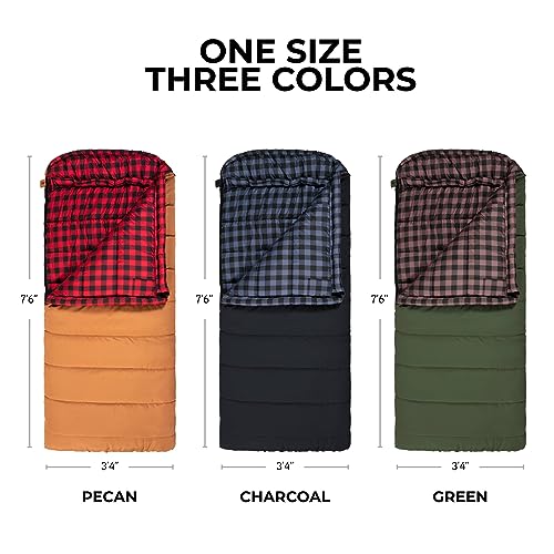 TETON Sports Bridger Canvas 0 Degree Sleeping Bag. Finally, stay warm camping; For Adults and built to last