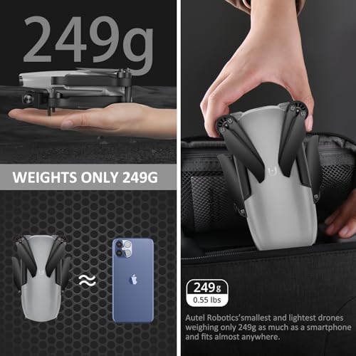 Autel Robotics EVO Nano+ Premium Bundle, 249g Mini Drone with 4K RYYB Camera, PDAF + CDAF Focus, 3-Axis Gimbal, 3-Way Obstacle Avoidance, Nano Plus Fly More Combo, Orange