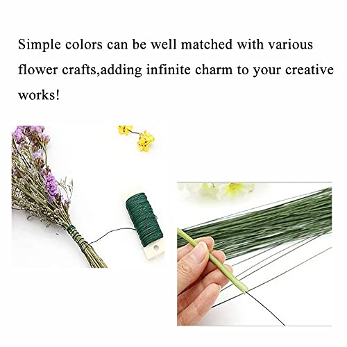 HAHIYO 26Gauge Silver Wire - 1 Roll, 38 Yards (115 Feet) Flexible Floral Wire for Crafts, Christmas Wreaths, Tree & Flower Arrangement, Wedding DIY