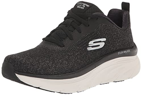 Skechers Women's D'LUX Walker-Daily Beauty Sneaker, Charcoal=Char, 11