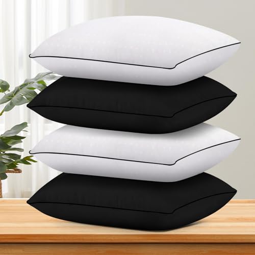 HIMOON Bed Pillows for Sleeping Standard Size Set of 2,Comfortable Hotel Cooling Pillows 2 Pack, Soft & Support