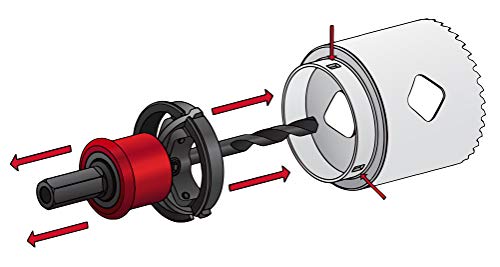 Disston E0100224 Blu-MOL QUICKCORE Xtreme Bi-Metal Hole Saw, 7" Clamshell Size, 5-1/4"