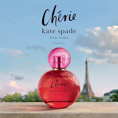 kate spade new york Cherie Eau de Parfum Purse Spray - Long Lasting Fragrance with notes of Raspberry, Sweet Pea & Jasmine - Sweet & Musky - 0.33 fl. oz.