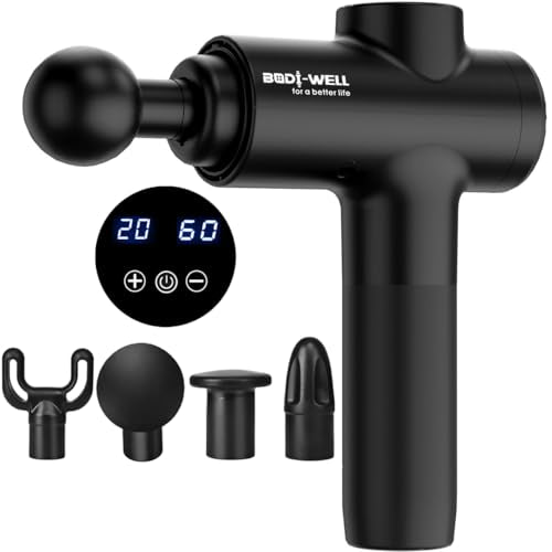 Massage Gun Deep Tissue - Back Muscle Massager w/High Torque Motor for Back Pain, Shoulder, Neck, Body, All Muscles Recover & Massage
