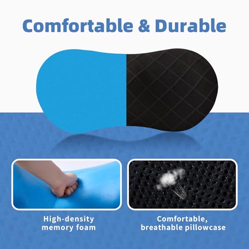 Lumbar Support Pillow for Office Chair and Car Seat, Lumbar Pillow with Adjustable Strap, Memory Foam Back Pillow for Lower Back Pain Relief, Back Support for Sitting, Resting, Driving, Traveling