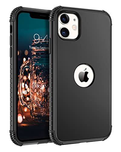 BENTOBEN for iPhone 12 Case, Phone Case for iPhone 12 Pro, Heavy Duty 2 in 1 Full Body Rugged Shockproof Protection Hybrid Hard PC Bumper Drop Protective Girls Women Boy Cover,Light Green