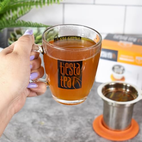 Tiesta Tea - Brewbasket Stainless Steel Basket Infuser | Loose Leaf | Reusable Fine Mesh Steeper for Hot, Iced Tea & Coffee | Holds 5oz, Steeps One Cup