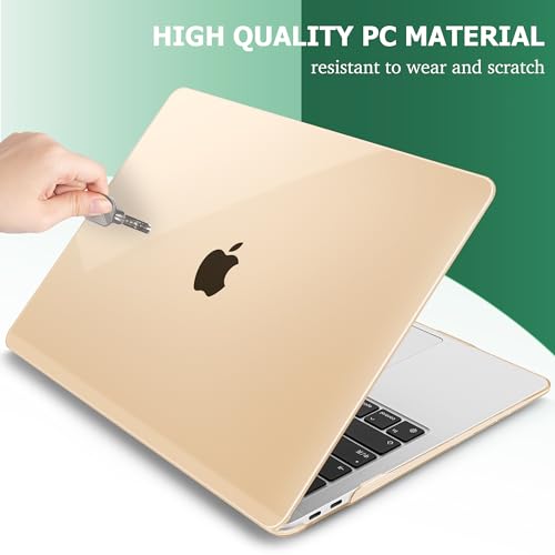 Mektron Matte Case for MacBook Air 13 Inch 2022, 2021-2018 Release A2337 M1 A2179 A1932, Plastic Hard Shell Cover with Touch Bar for MacBook Air 13.3", Rock Ash