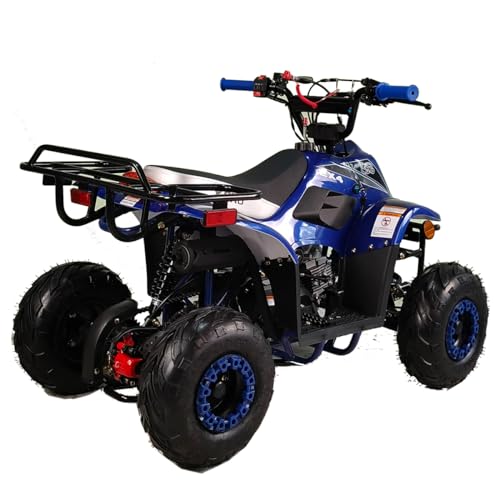 X-PRO Eagle 110 110cc Kids ATV Quad Youth ATVs 4 Wheels (Blue, Factory Package)