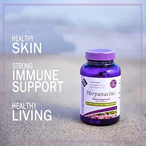 Herpanacine Diamond Natural Skin Care and Immune Support - Vitamins to Help Clear Skin - Complete Skin and Immune System Support from The Inside Out - Made with Natural Ingredients - (200 Count)