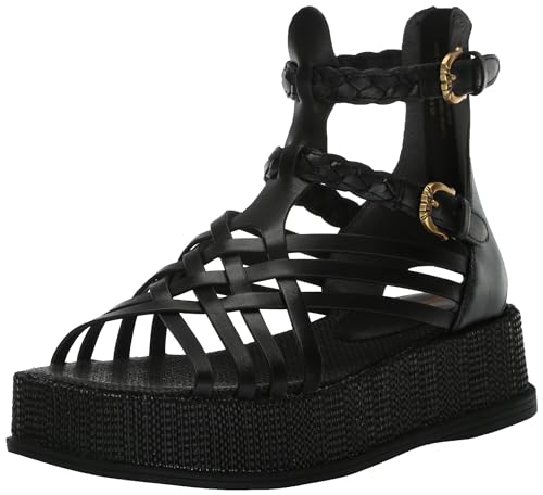 Sam Edelman Nicki Gladiator Sandal Black Leather 10 Medium