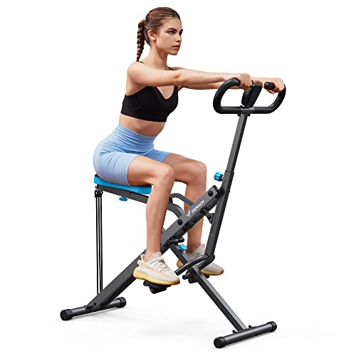 MERACH Squat Machine, 2 in 1 Squat Rowing Machine, Easy Setup & Foldable Exercise Equipment, Glute Trainer Machine, Glutes & Leg Home Workout Machine