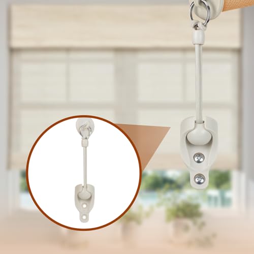 SeprochooSunshade Curtain Replacement Parts, Bungee Jumping kit, Suitable for Coolaroo's External Roller Blinds, and Compatible with Various Outdoor Sunshade Models(1set, Beige)
