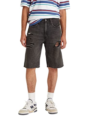 Levi's Men's 569 Loose Straight Denim Shorts (Also Available in Big & Tall), Halloumi-Stretch, 42