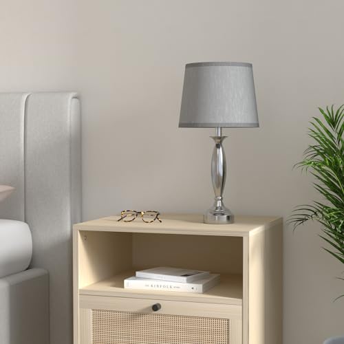 White Gold Lamps for Bedrooms Set of 2 - Touch Control Bedside Lamp with USB C+A, 3 Way Dimmable Nightstand Lamps with USB Port, Table Lamp for Living Room(White Shade and Gold Base)