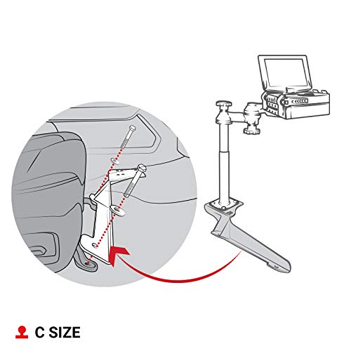 RAM Mounts RAM-VB-185-SW1 No-Drill Laptop Mount for '97-16 Ford F-250 - F750 + More Compatible with 10" to 16" Wide Laptops