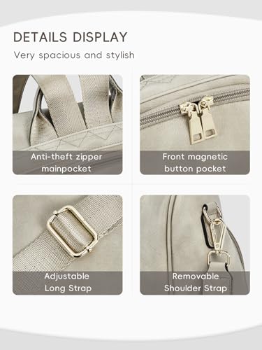 CLUCI Backpack Purse for Women, Womens Backpack Purse, Leather Anti-theft Large Fashion Designer Travel Bag Ladies Shoulder Bags