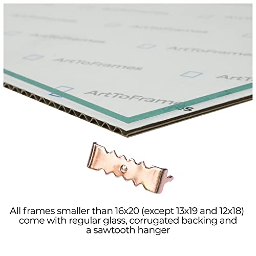 ArtToFrames 30x42 CM / 11.81x16.54 INCH Brown Picture Frame, This 1.25 Inch Custom MDF Poster Frame is Gray Oak - Comes with Regular Glass and Corrugated Backing (CMWOM76808-973-30x42)