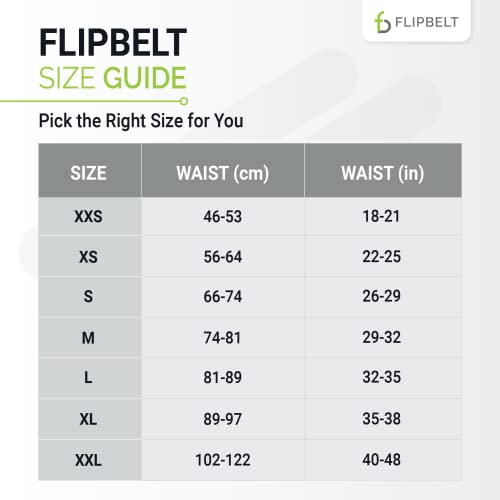 FlipBelt Reflective Running Belt Reflective Neon Yellow, Medium