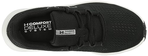 Under Armour Women's Charged Pursuit 3 Big Logo, (101) White/Halo Gray/Pink Fizz, 5.5, US