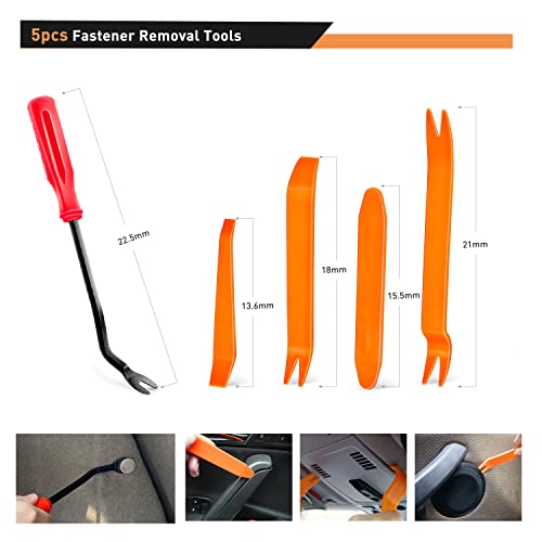 GOOACC 700Pcs Car Push Retainer Clips Auto Fasteners Assortment 30 Sizes Nylon Bumper Fender Rivets with 10 Cable Ties Fasteners Remover for Toyota GM Ford Toyota Honda Chrysler